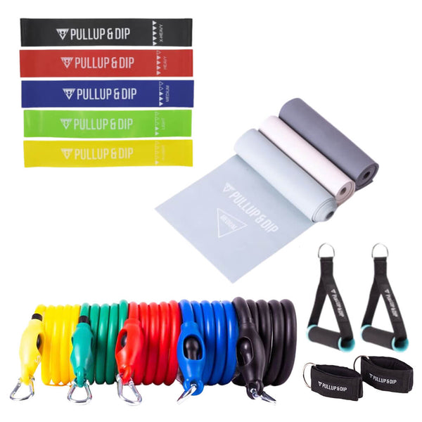 Set Elastici Fitness da Ginnastica, Elastici ad Anello ed Elastici a Fasce